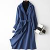 Double-Sided Wool Coat Women 2026 Fall Oversized Longline Cape Style Pure Color Outerwear