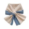 Women Scarf Patchwork Color Soft Comfortable Wrap Around Design Winter Scarf Neck Care Fashion Accessories
