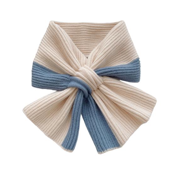 Women Scarf Patchwork Color Soft Comfortable Wrap Around Design Winter Scarf Neck Care Fashion Accessories