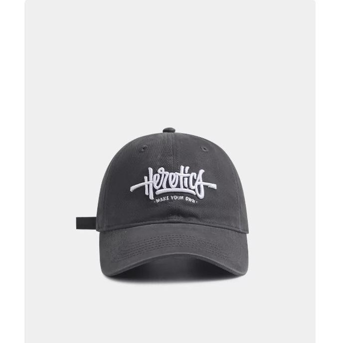 Baseball Hat for Women's New Big Head Wide Brim Korean Style Versatile Face Showing Small Soft Top Sun Visible Baseball Hat Summer