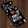Ich liebe Emo-Jungs Handyhülle Für iPhone 13,16,12,14,15,11,17,Pro,Max,Plus,E,Air,Mini Stoßfeste Hülle