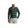 Polo Ralph Lauren Ss23 Color Block Striped Logo Embroidered Polo Shirt Men Shirts Green MNPOKNI16822194-320
