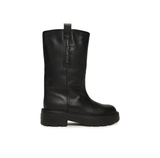 Ботинки Tommy Jeans Tjw Leather Mid Tubular Boot