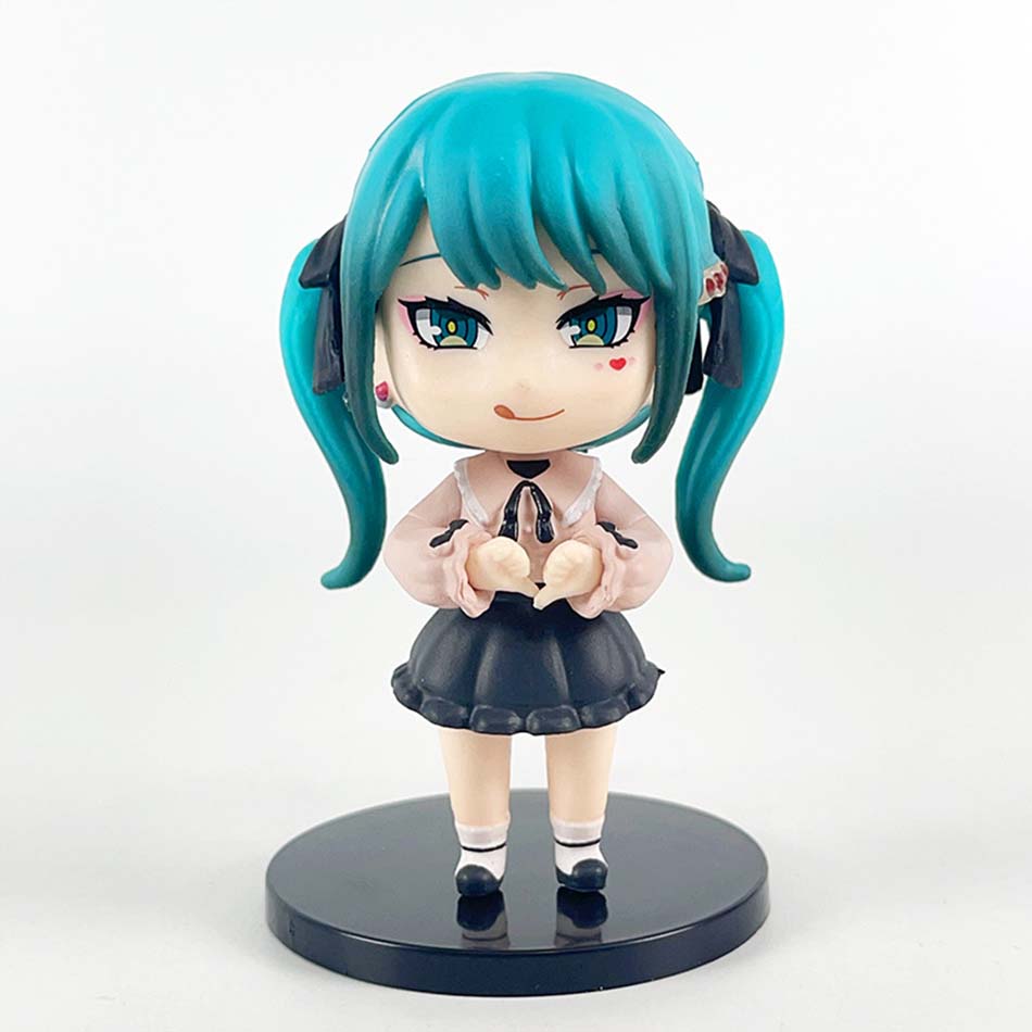 Nouveau set Anime nouvelle figurine Hatsune Miku ornements de mini personnages kawai Hatsune décoration de table pour la maison jouet adulte cadeau enfant