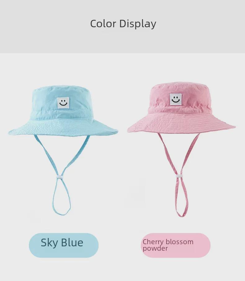 Children’s Breathable Fisherman Sun Hat with Large Brim for Boys and Girls