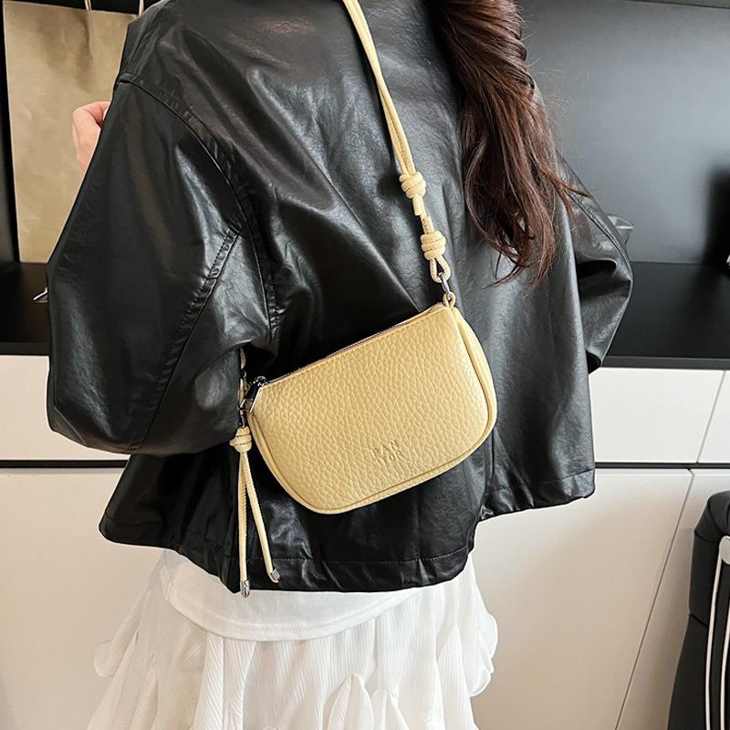 Ladies' Crossbody Bag Fashionable Versatile Solid Color Design Commuting Saddle Bag Casual Shoulder Bag For Women