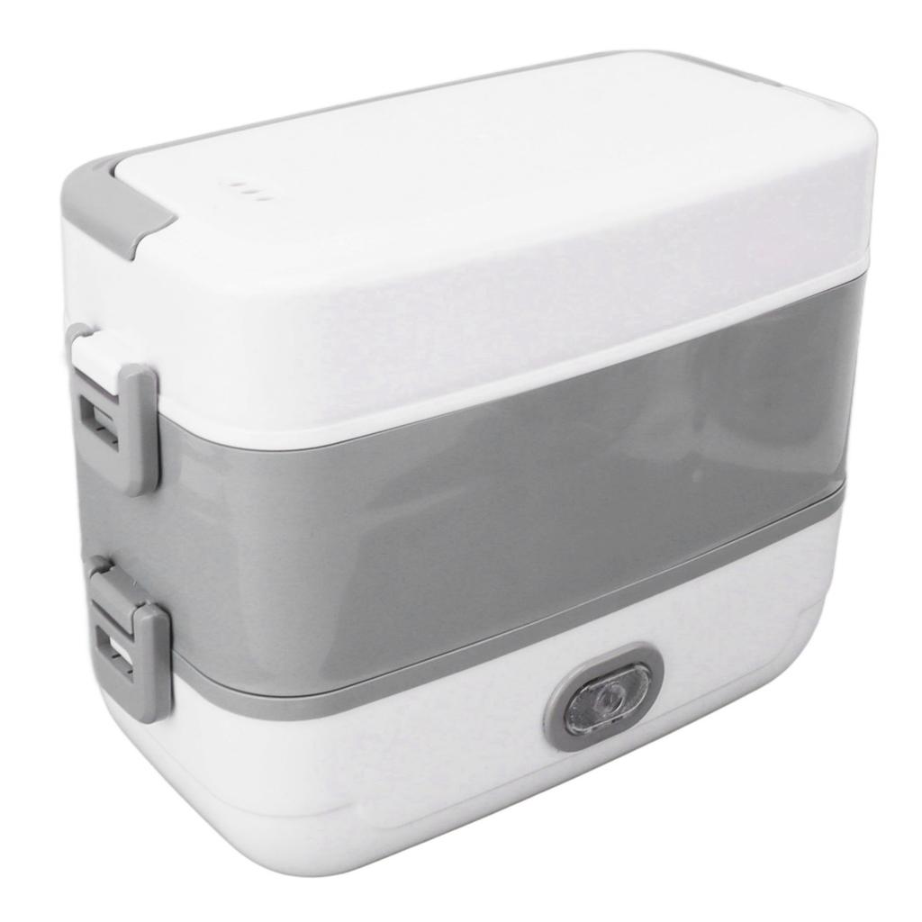 Electric Lunch Box 2 Layers 4 Stainless Steel Inner Liner Portable Leakproof Heated Lunch Box for