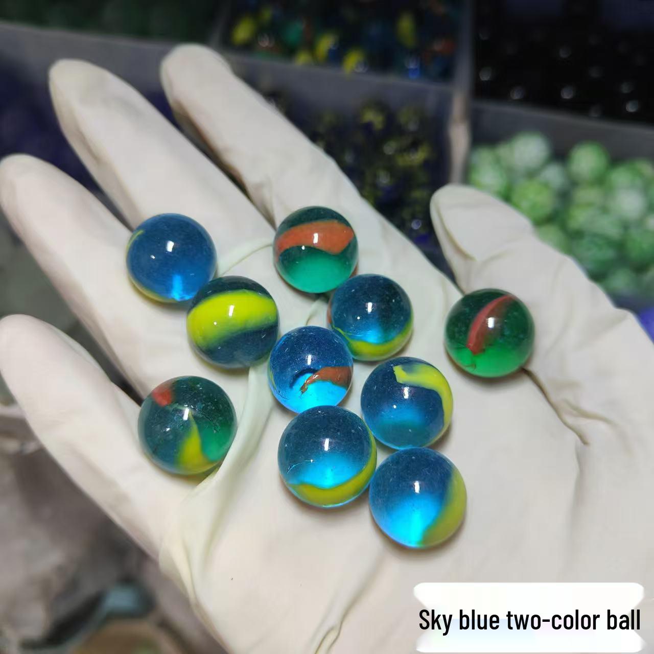 

16mm Colorful Transparent Yo-yo Kindergarten Toy, Frosted Bouncing Marbles, and Glass Beads.