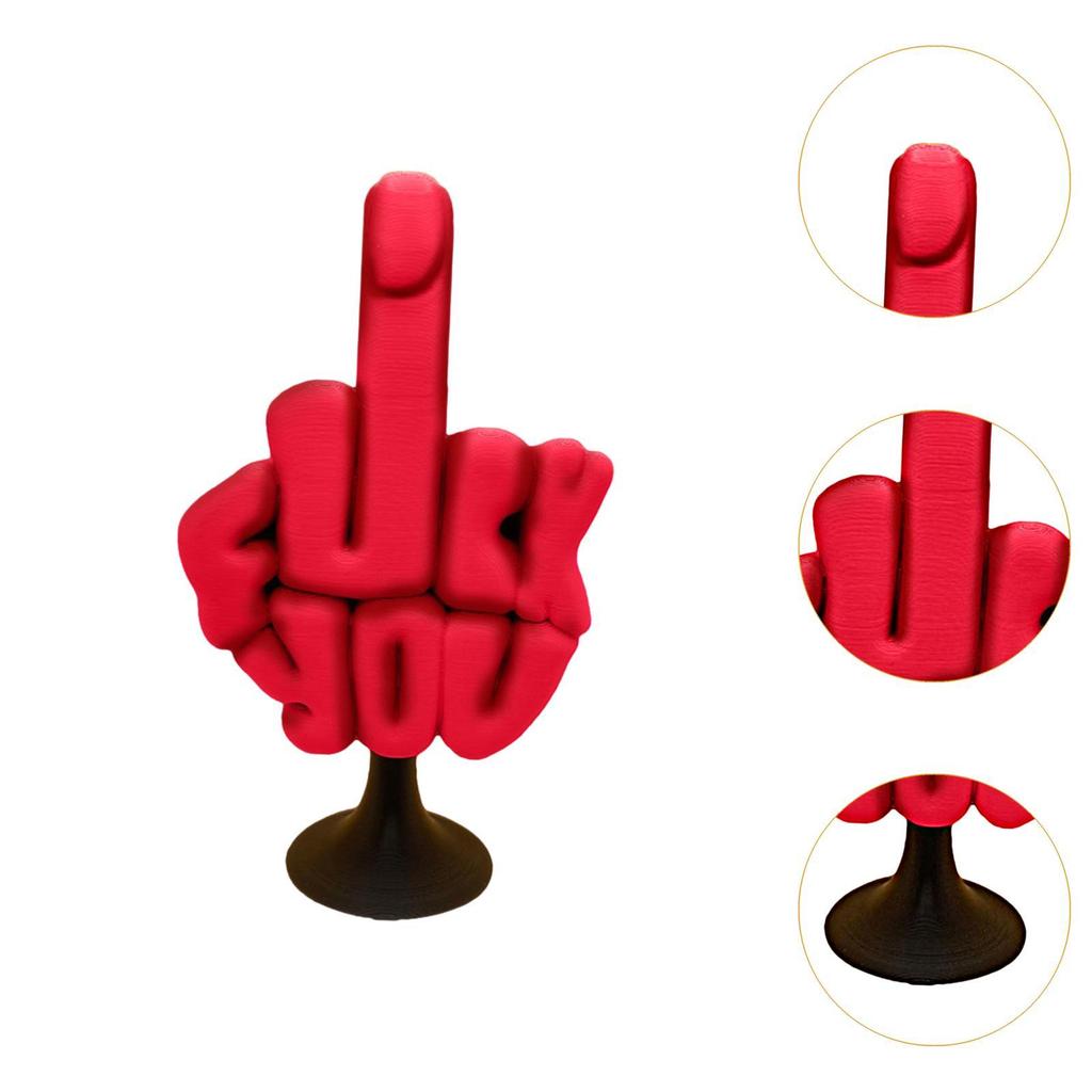 Middle Finger Decor Crafts Middle Finger Statue for Fireplace Window Desktop