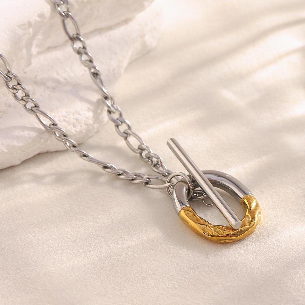 MamacitaSlay Unique 316L Stainless Steel OT Buckle Necklace Party Creative Waterproof Jewelry Unisex Charm Gift High Quality