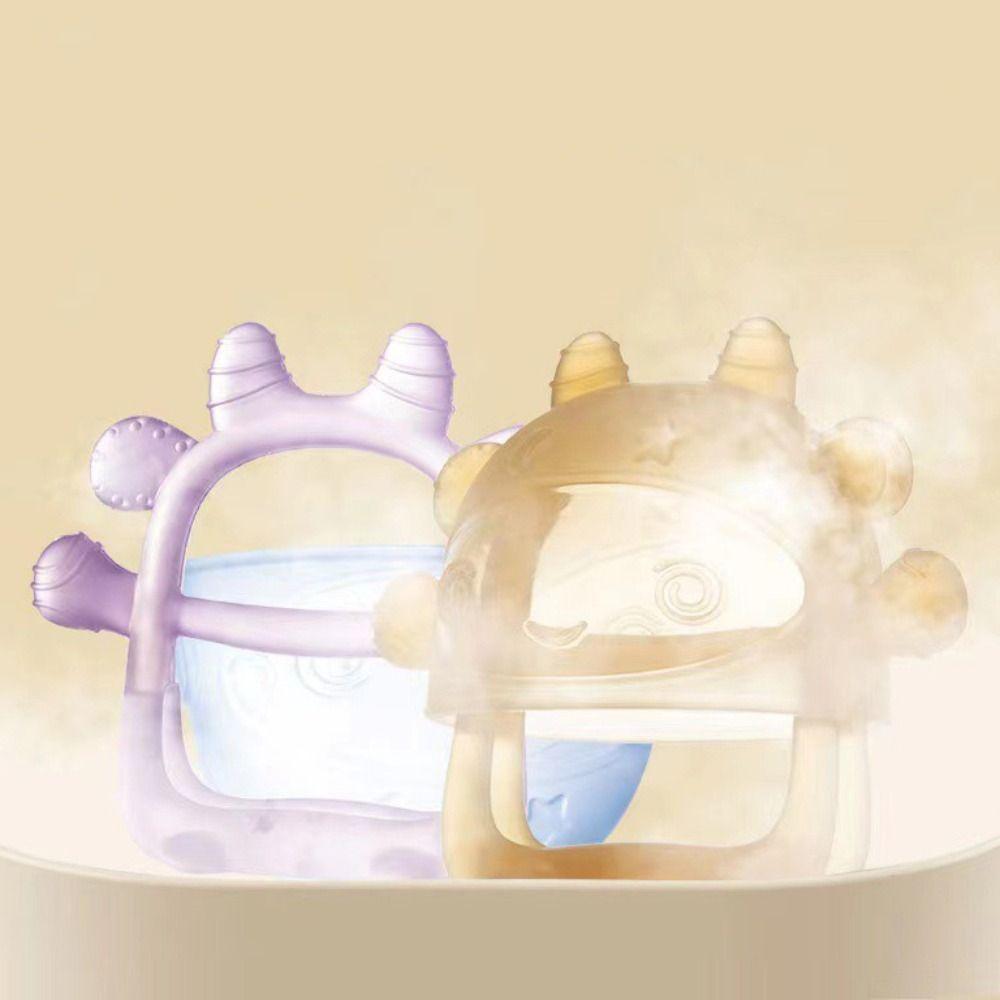 

Прорезыватель для зубов с силиконовым покрытием, защищающий от поедания рук, пищевой защитный пальчик для детей, принадлежности для кормления младенцев синий