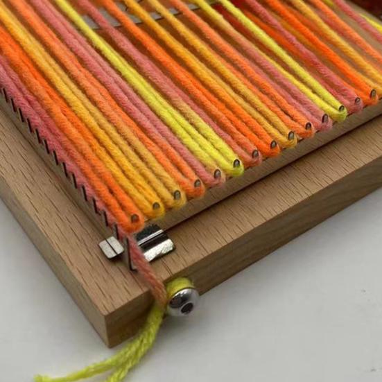 Kids Weaving Loom Beginner Weaving Loom Hand Weaving Mini Loom for Children Craft Projects Tapestry Scarf Coaster Making