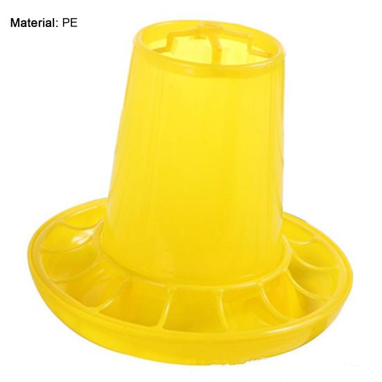Yousheng Convenient Chicken Feed Bucket Easy Use PE Strong Toughness Portable Poultry Feeder for Garden