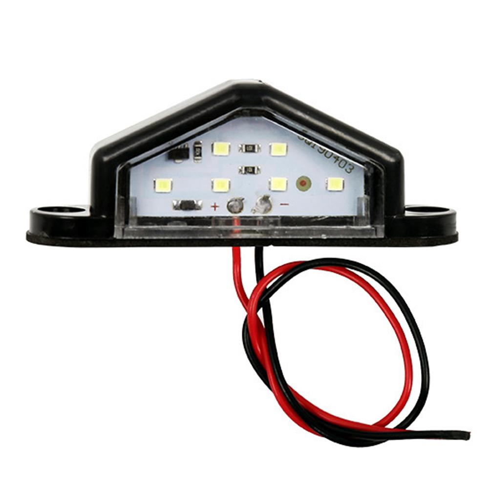 12V Car Truck LED License Number Plate Light Lamp Trailer Rear Tail Light White LED Number Plate Lamp