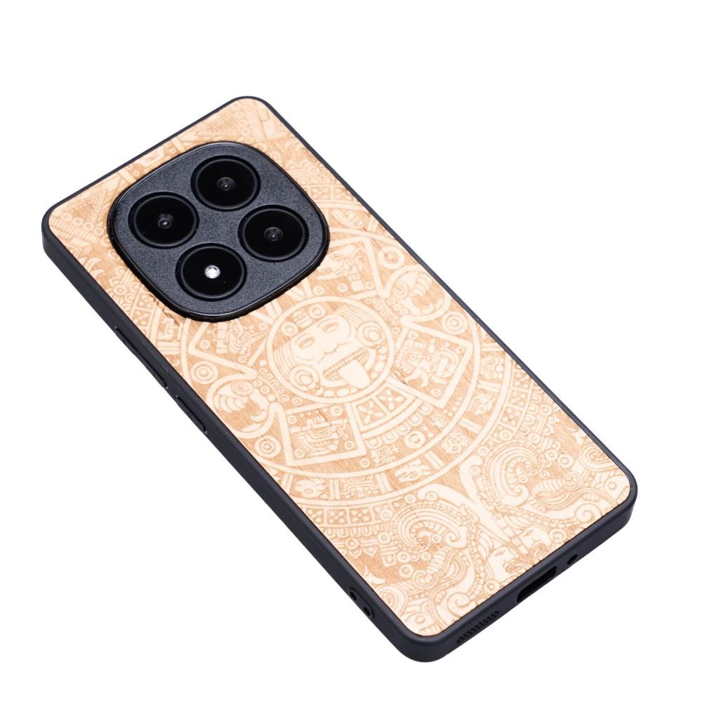 Bewood Wooden Case for Xiaomi Redmi Note 14 Pro 5G Aztec Calendar Aniegre