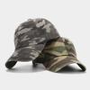 Vintage Camouflage Baseball Cap With Sun Protection For Outdoor Activities