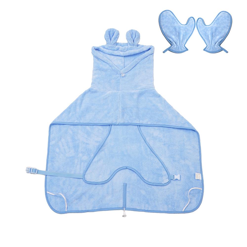 

Hooded pet absorbent bathrobe Large dog bath Quick-drying jacket Dog absorbent bath towel XS
