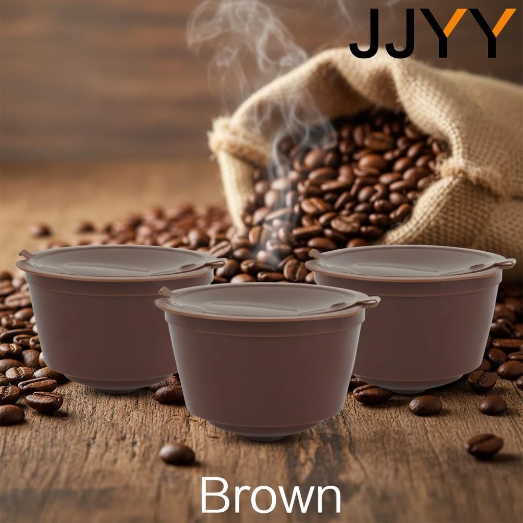 Reusable Coffee Filter Cup Set 3 Pcs Eco-friendly Coffee Capsule Filter Cartridge for Kitchen Bar Accessories