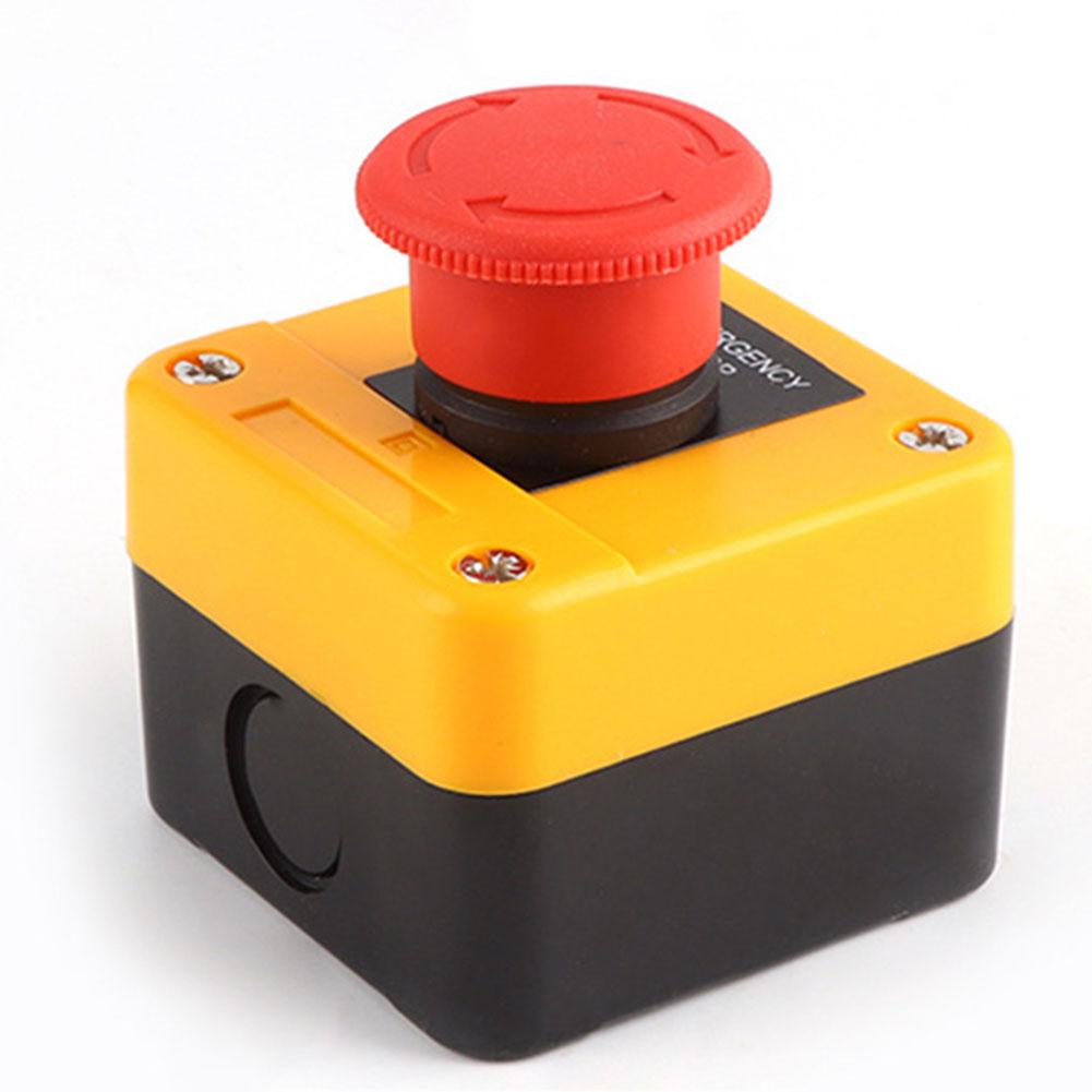 10A Emergency-Stop Button Switch Latching Button Switch 1NC E-stop Push Button Switch CNC Exigent Stop Switch