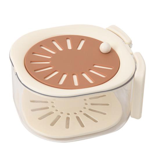 Drain Basket with Detachable Design Transparent Visible Stackable Multifunctional Drain Box Hollow Net Tray