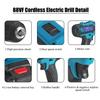 AC 220V 88VF Power Cordless Electric Drill Flat ScrewDriver Li-Ion Batery Rechargeable 18+1 Torque Hand Power Tool