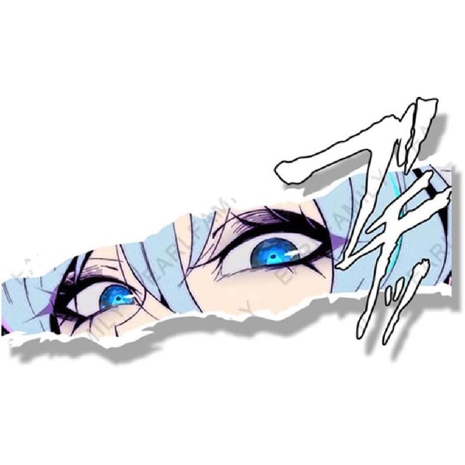 

EARLFAMILY 5.1 для индивидуальности Esdeath Fanart наклейка на автомобиль аниме Waifu Eye Breaking Slap крутая наклейка JDM мультфильм Peek Girl наклейки на автомобиль F