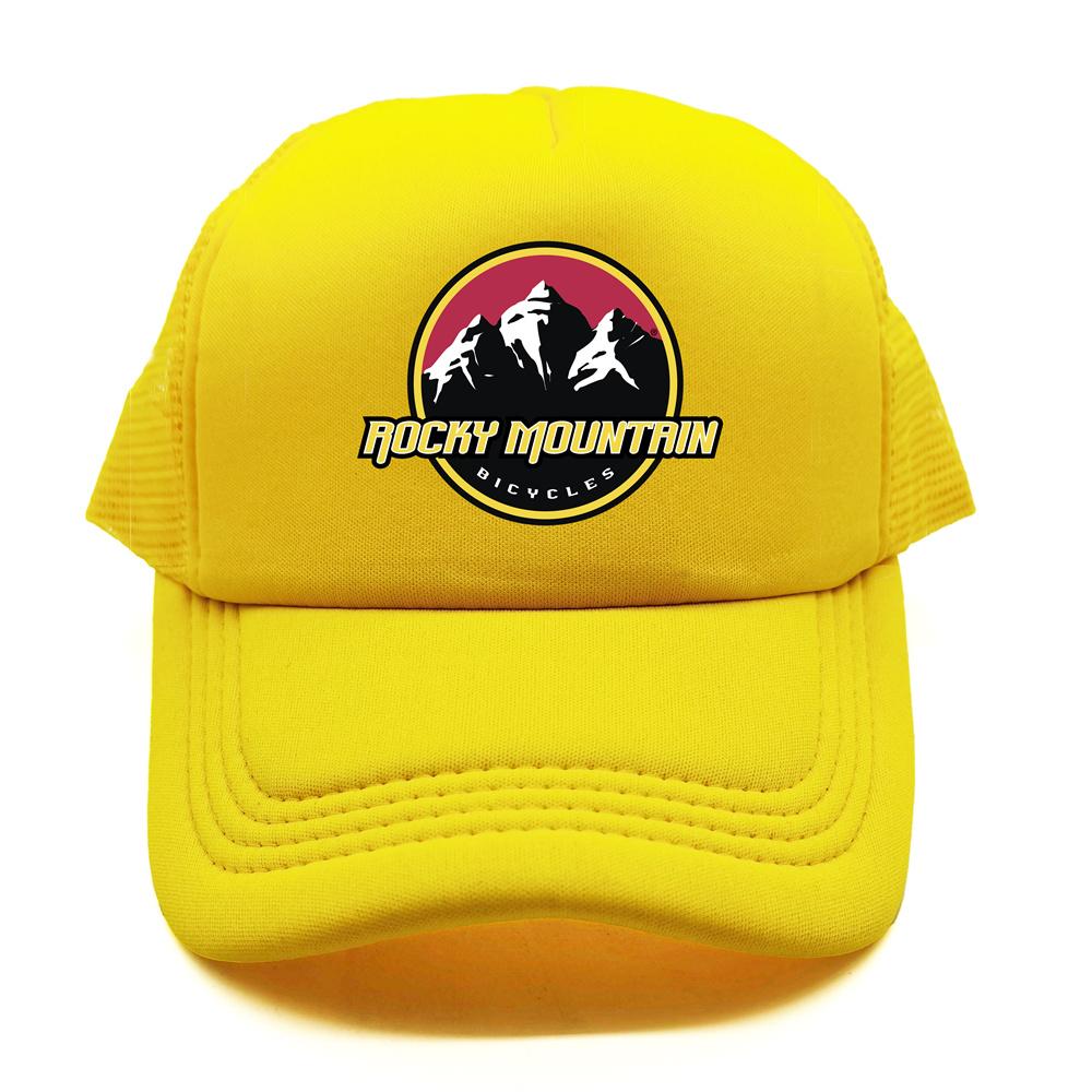 Rocky Mountain Bike Trucker Cap Unisex Funny Rocky Mountain Hat Baseball Cap Cool Summer Unisex Mesh Net Caps
