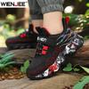 New Black Kids Shoes Boys' School Running Sneaker 5 To 16 Years Children Breathable Walking Casual Sports Sneaker Anti-Skid