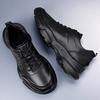 Fashion Non-Slip Men's Casual Leather Shoes Lightweight Sport Shoes Comfortable Round Toe Sneakers Outdoor Sports Footwear Male Trainers