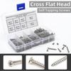 Wood Screws, 1000pcs Screws Self Tapping Screws Assortment Set, Pan Head Screw Gift