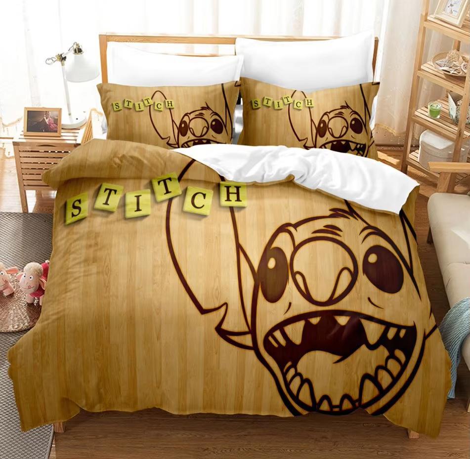 Copripiumino Cartoon Anime Matrimoniale King Size Set Biancheria da Letto Stampa Carina 3 Pezzi Biancheria da Letto Comoda per Bambini Contiene 2 Federe