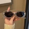 New Fashion Vintage Sunglasses Woman Brand Designer Oval Mirror Sun Glasses Female Black Frame Eyewear UV400