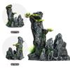 Aquarium Decoration Set: Artificial Rockery, Stone, Grass, and Resin Ornaments with Aquatic Plants for Landscaping