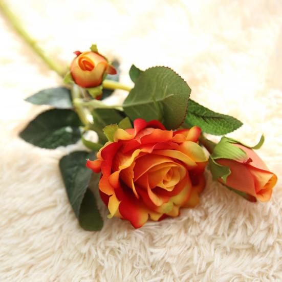 Kunstig Rose Blomster Klut Midtpunkt Håndverk Bryllupsfest Hjem Dekor