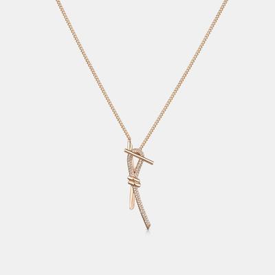 Collier Nodino Argent Sterling Rose 60cm A243Sn1219Rpa