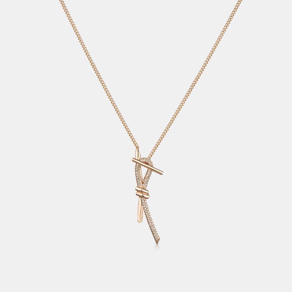 

Nodino Sterling Silver Rose Necklace 60cm A243Sn1219Rpa