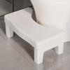 Sgabello da WC in Plastica PP per Adulti e Bambini, Poggiapiedi Antiscivolo per Bagno, Sgabello Gradino, Ausilio per il Sollievo da Emorroidi per Donne Incinte