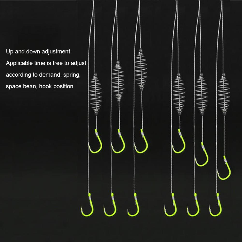 Handmade Fishing Tackle Adjustable Jig Hooks fishing Gear with Annular