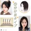 QIAOXI Hair Piece Point All Hand Black Partial Human Medical Top of Conceals Gray Super Realistic Small Face Excellent For Top Hair Increased Volume