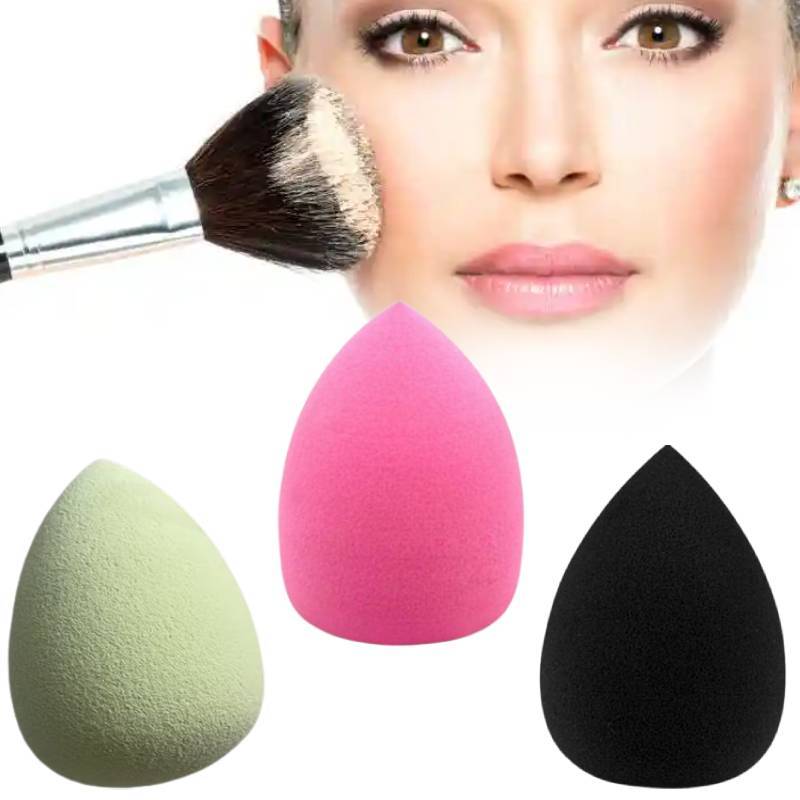 Makeup Puff Blender With Waterabsorbent Material For Blending Foundation And Powder