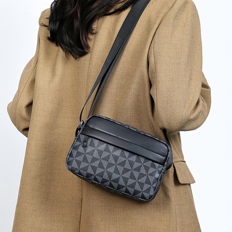 Trendy Simple Casual Square Bag, Neutral Suitable for Commuting, Stylish Sports Shoulder Crossbody Bag for Both Men and Women
