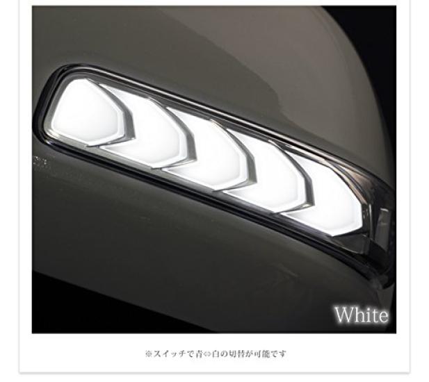 Avest Vertical Arrow Sequential LED Door Mirror Turn Signals for Vellfire and Estima 50 optional Alphard, 20, Noah/Voxy 70, (without switch)