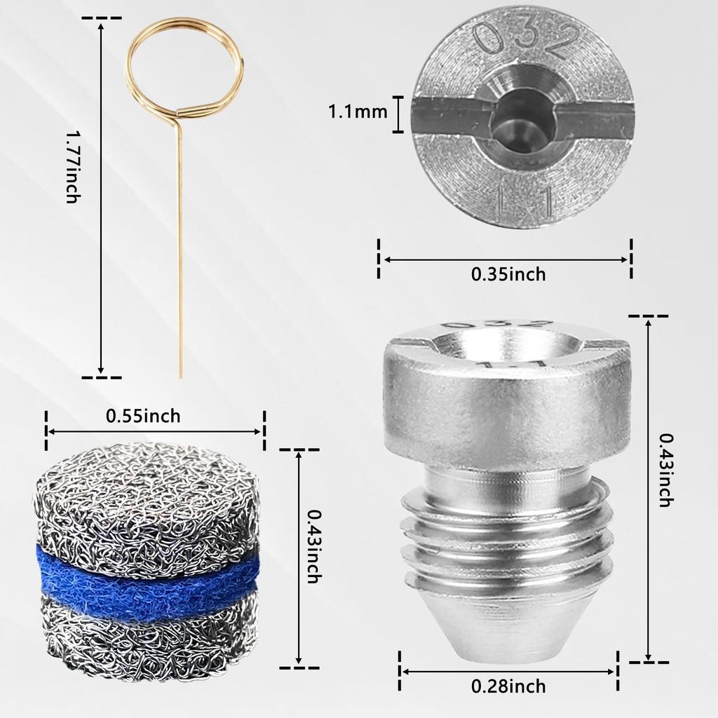 Stainless Steel Foam Cannon Kit with All-Copper Nozzle Core and Foaming Mesh Cover