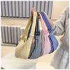 Casual Plaid Hobos Shoulder Bags for Women Large Capacity Commuter Ladies Phe Messenger Bag Summer Travel Girls Handbags Purse