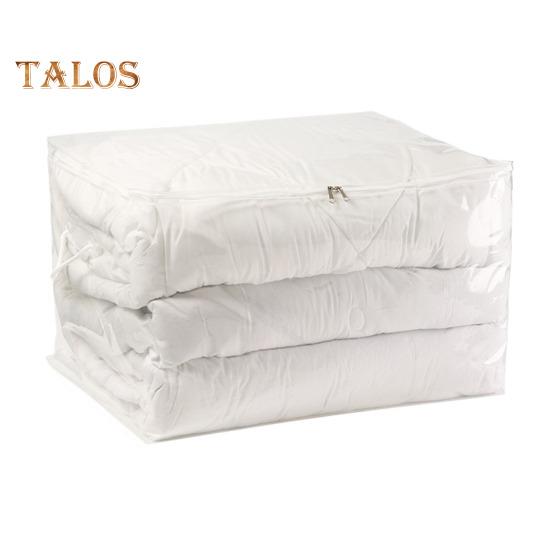 Torba do przechowywania kołder z podwójnymi zamkami błyskawicznymi Duża pojemność Przezroczysta konstrukcja Wodoodporna Łatwa do czyszczenia Wielokrotnego użytku Odporna na wilgoć torba do przechowywania