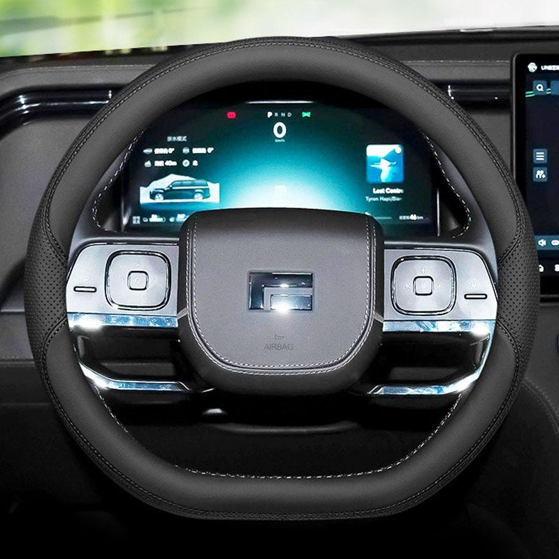 

D Shape Car Steering Wheel Cover For Polar Stone Jishi 01 2026 2026 2026 Non-slip Wear-resistant Sweat Auto Accessories