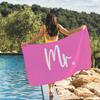 Mr. & Mrs. Print Towel Quick Drying Beach Towels Are Suitable For Swimming Pools Camping Yoga And The Gym