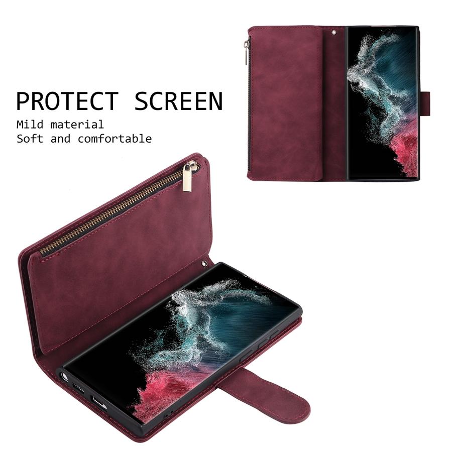 Custodia In Pelle Per Huawei P30 – Portafoglio Con Slot Per Carte E Supporto Magnetico – Marrone - 5