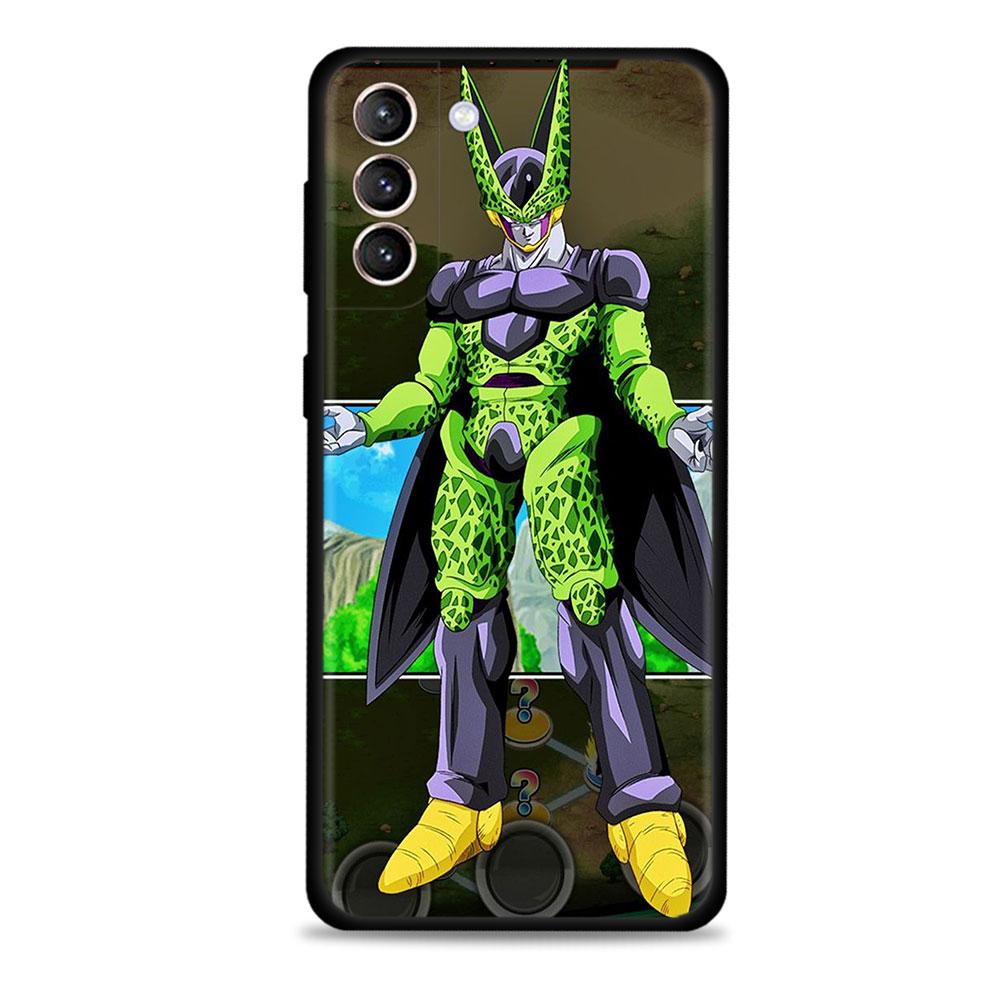 Dragon ball Golden Frieza telefonfodral för Samsung Galaxy S21 S20 FE S22 Ultra S10 S9 S8 Plus S10e Note 20 Ultra Silikonskydd