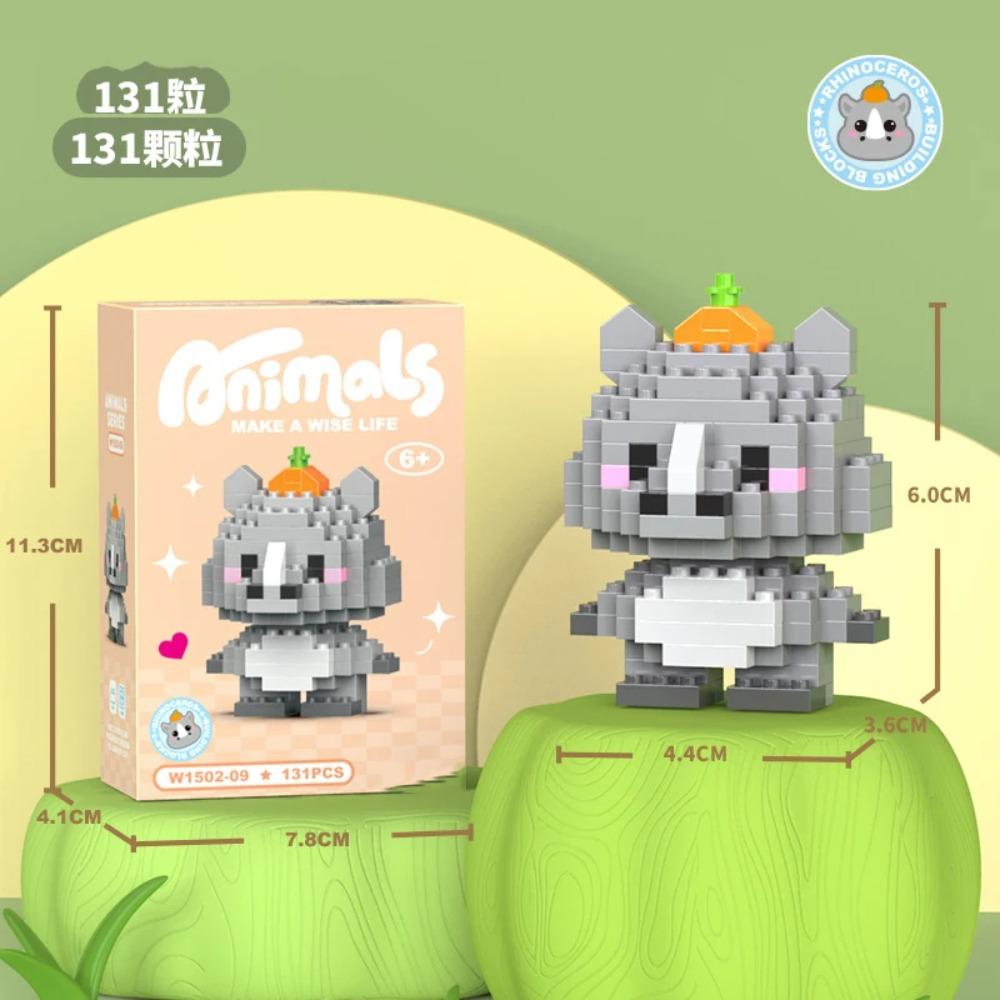 Adults Animals Micro Particle Building Blocks Toy for Children 6 to 12 Years Old Boy Birthday Gift Dog Cat Mini Bricks Girl Toys